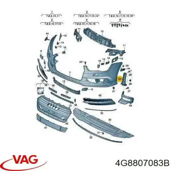 VAG 4G8807083B precio, desde 17,26 EUR
