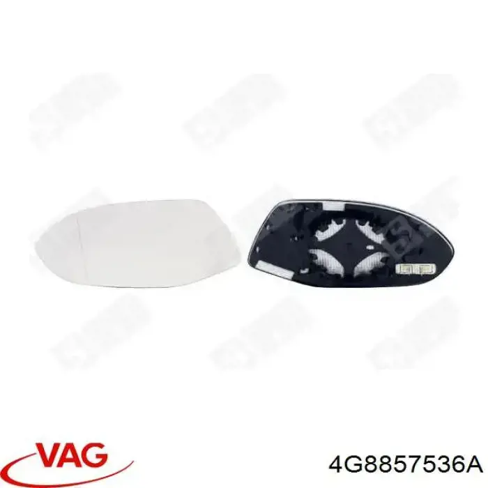 Cristal de espejo retrovisor derecho VAG 4G8857536A precio, desde 15,35 EUR
