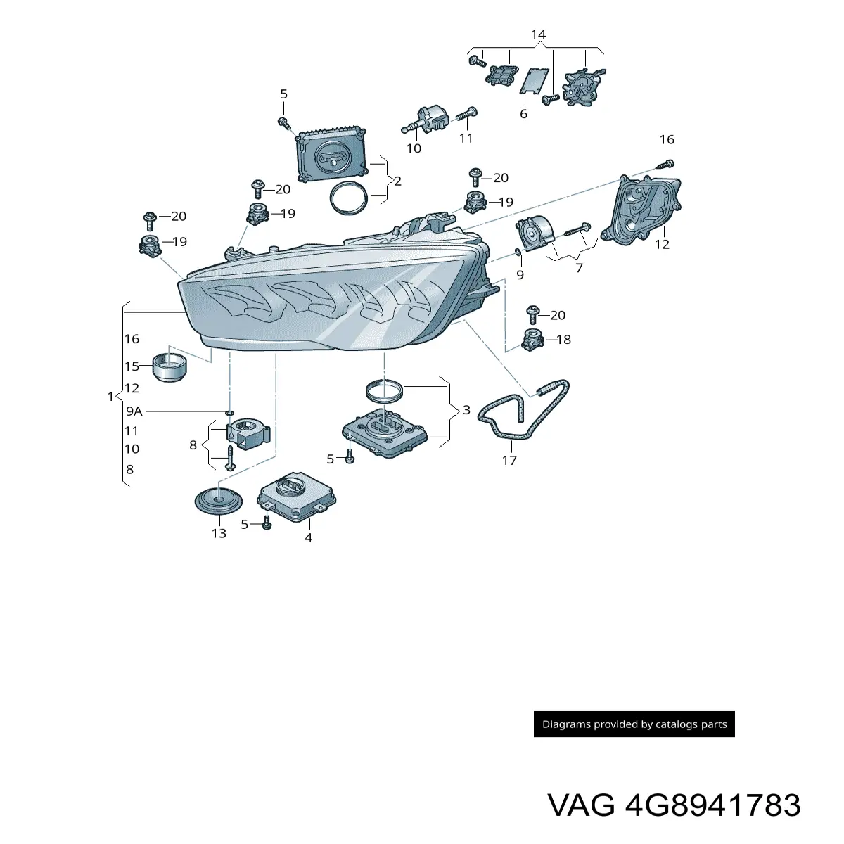 Faro VAG 4G8941783 precio, desde 2234,51 EUR