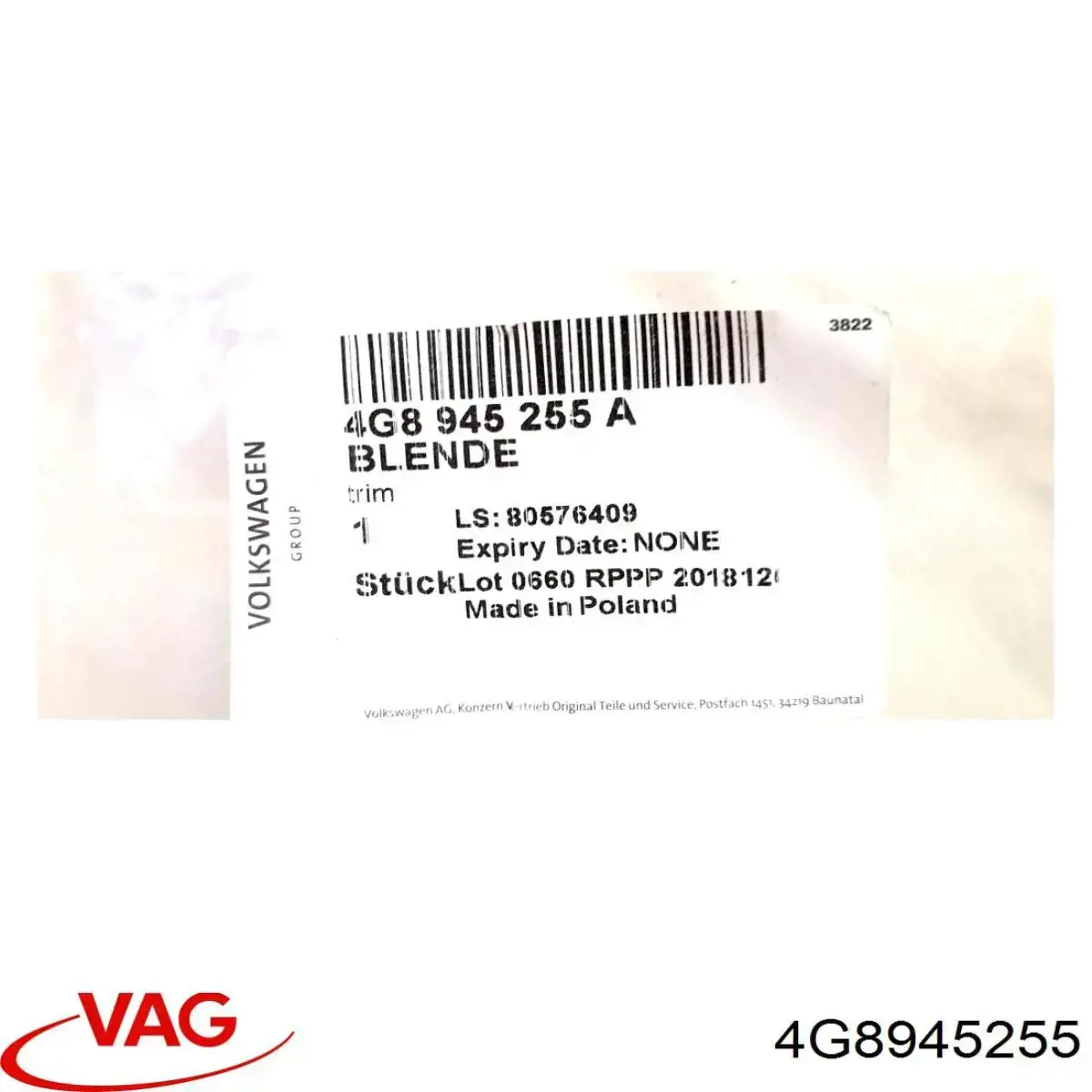 Comprar 4G8945255 VAG 