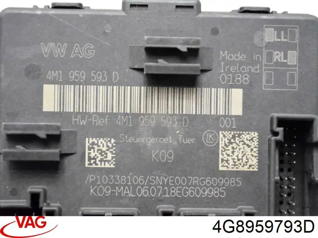 Comprar 4G8959793D VAG Unidad de confort de la puerta delantera