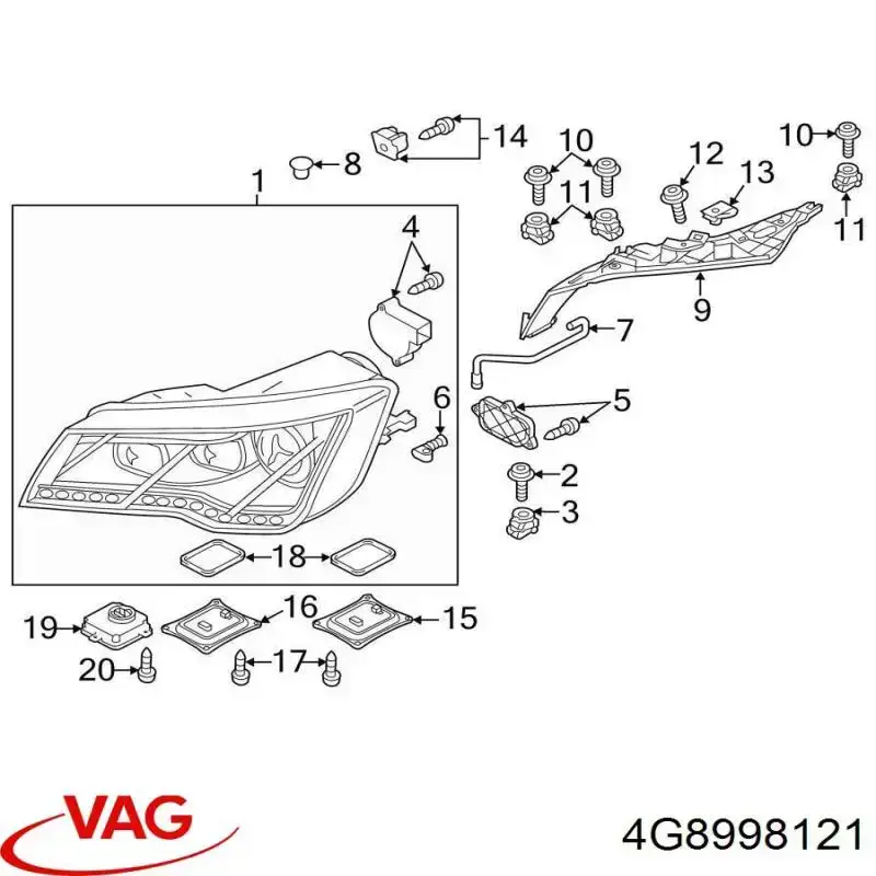 4G8998121 VAG 