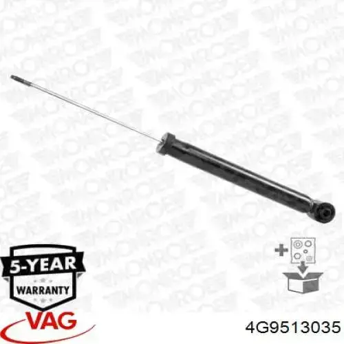 Amortiguador trasero VAG 4G9513035 precio, desde 34,86 EUR