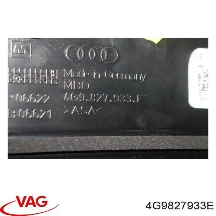 4G9827933E VAG alerón para tapa de maletero