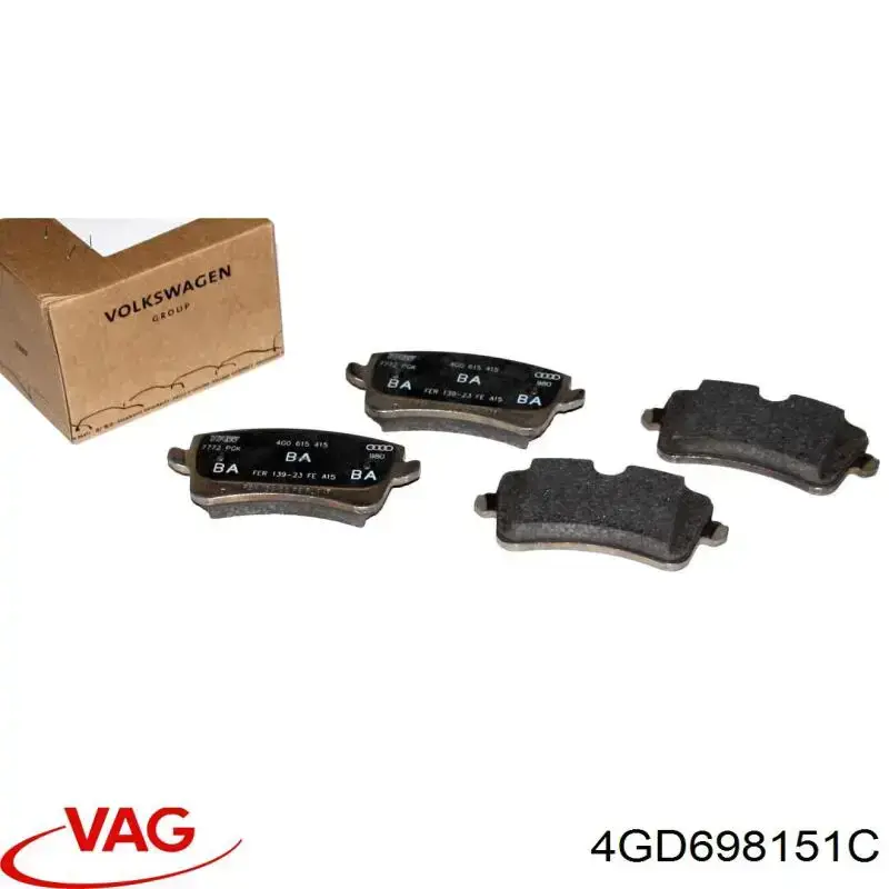 Comprar 4GD698151C VAG Pastillas delanteras de freno