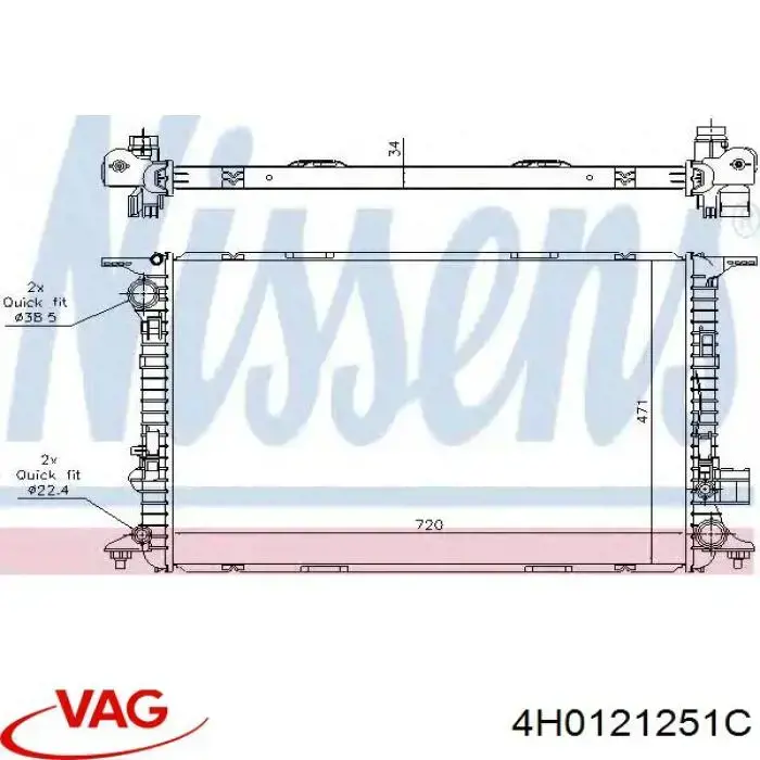 Água radiador VAG 4H0121251C precio, desde 191,71 EUR