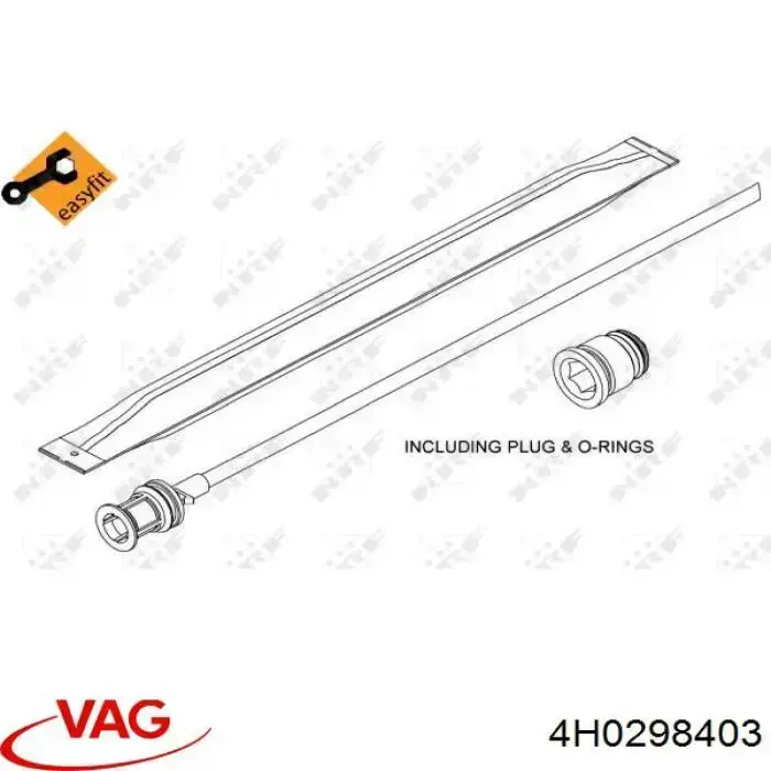 4H0298403 VAG receptor-secador del aire acondicionado