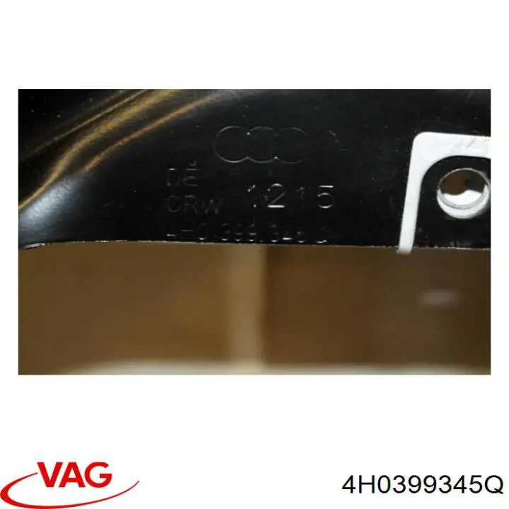 Refuerzo del subchasis delantero 4H0399345Q VAG