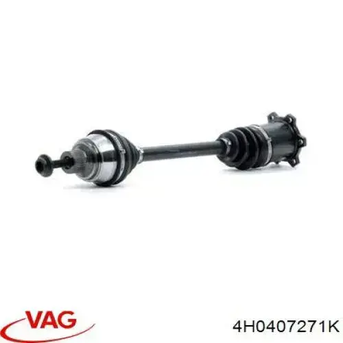 4H0407271K VAG Semieje delantero izquierdo