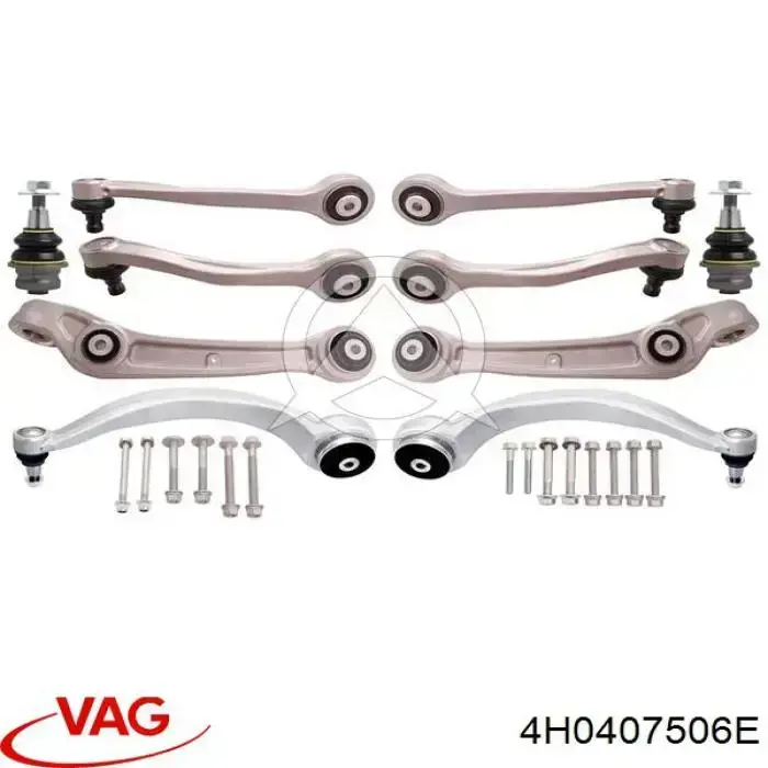 Brazo superior derecho de la suspensión delantera 4H0407506E VAG