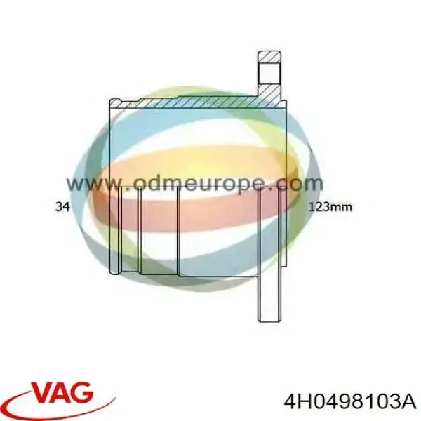 8K0498103D VAG Junta homocinética interna delantera