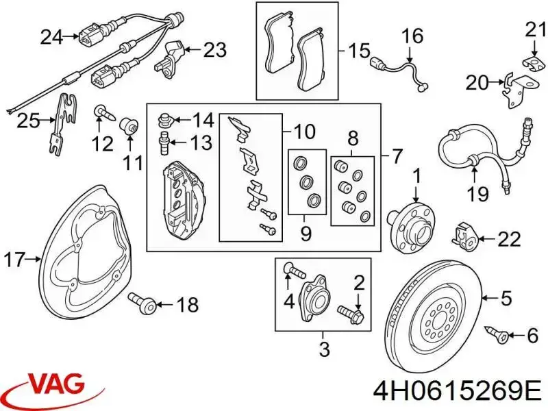  VAG 4H0615269E precio, desde 71,60 EUR