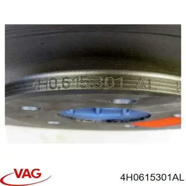 Disco de freno 4H0615301AL VAG