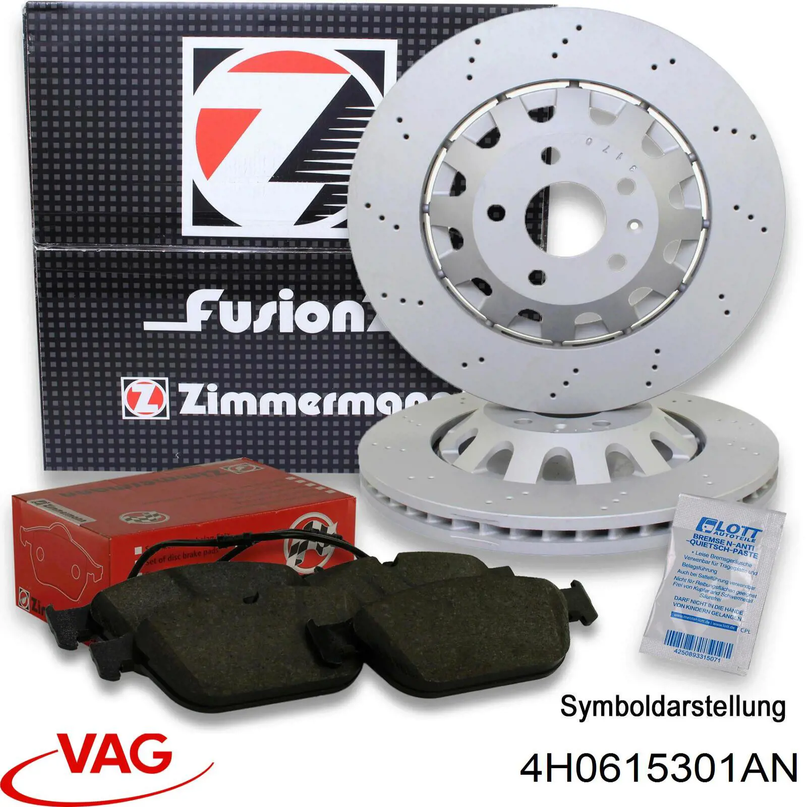 Comprar 4H0615301AA VAG Freno de disco delantero