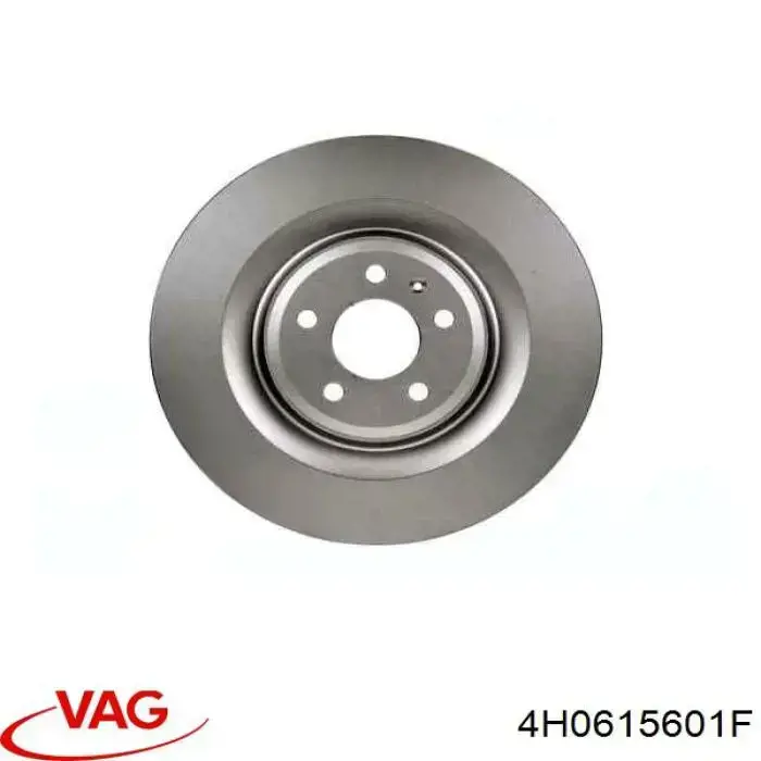 Disco de freno trasero 4H0615601F VAG