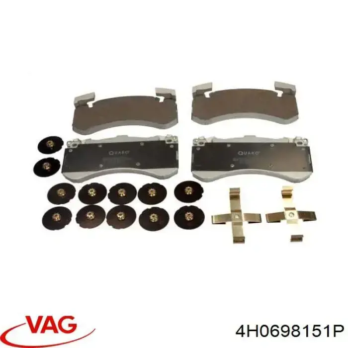 Pastillas freno delanteras VAG 4H0698151P precio, desde 51,07 EUR