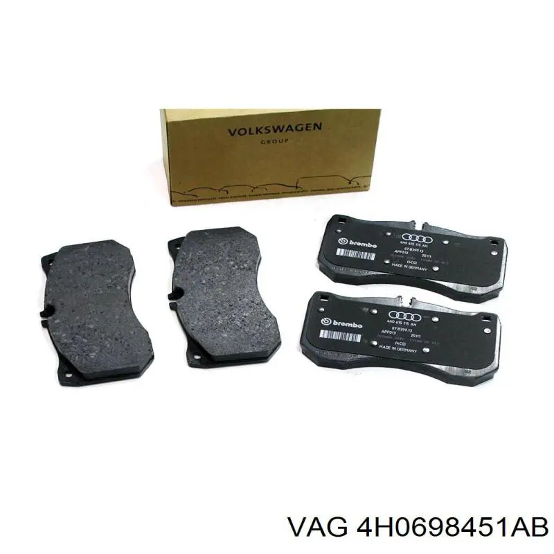 Pastillas traseras de freno VAG 4H0698451AB precio, desde 871,85 EUR