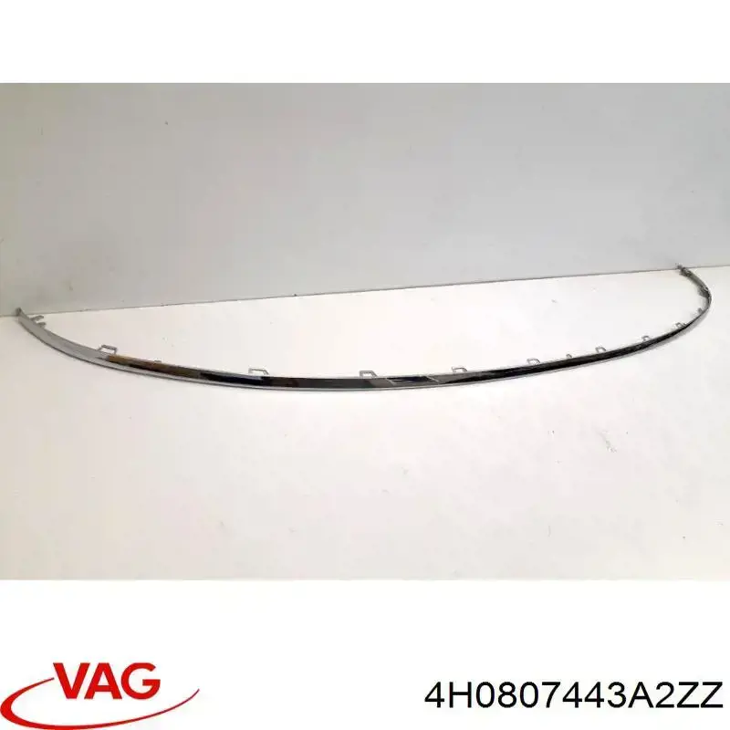 4H0807443A2ZZ VAG Embellecedor central del parachoques trasero