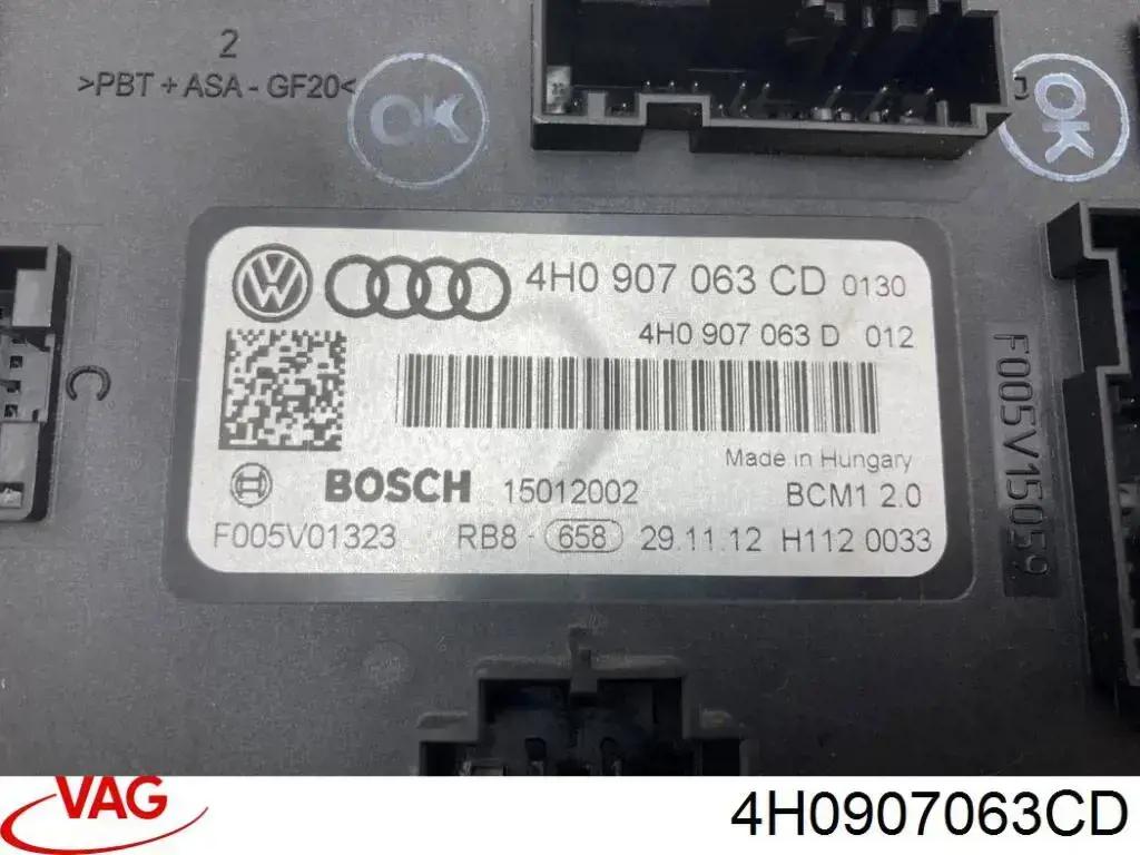 Módulo de control de red de a bordo VAG 4H0907063CD precio, desde 187,31 EUR