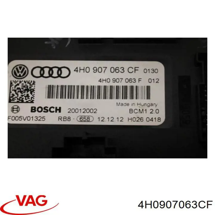 Comprar 4H0907063CF VAG Módulo de control de red de a bordo