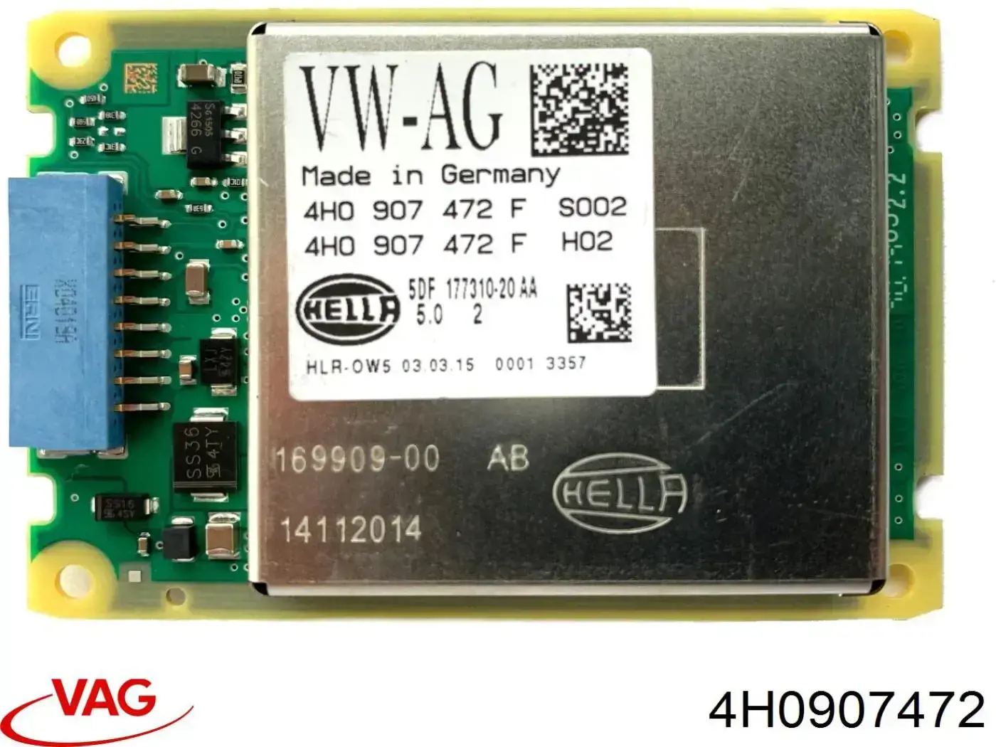 4H0907472 VAG modulo de control de iluminacion adaptable (ecu)