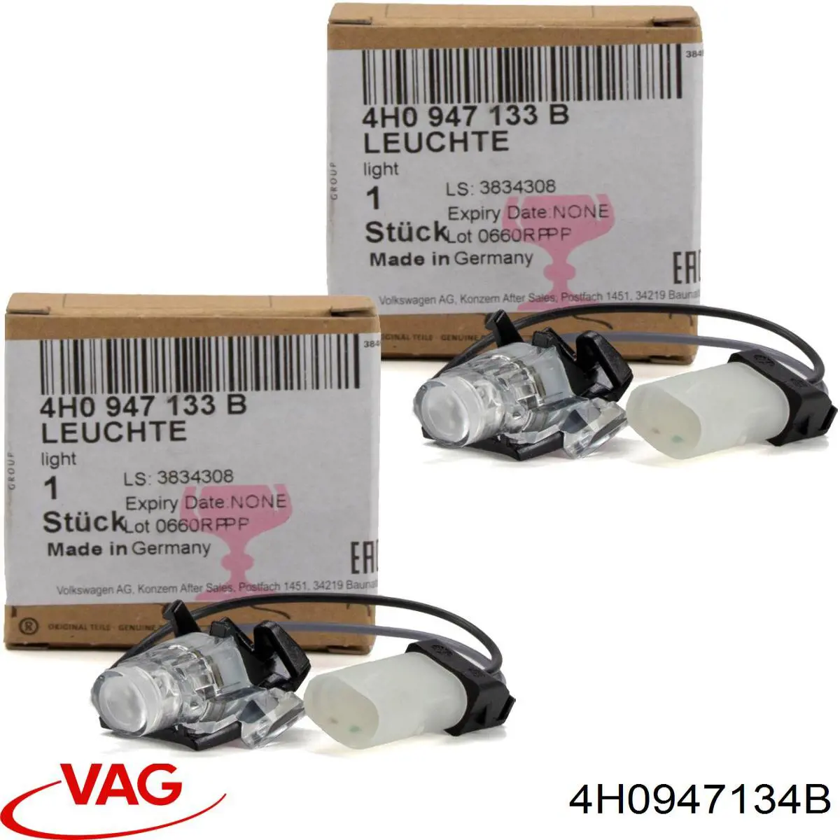 Comprar 4H0947134B VAG Lámpara de iluminación de la manija de la puerta delantera