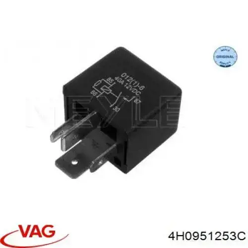 4H0951253C VAG Relé motor de arranque