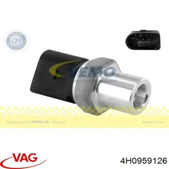 4H0959126 VAG Sensor de baja presion aire acondicionado