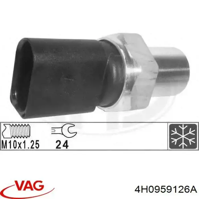 4H0959126A VAG Sensor de baja presion aire acondicionado
