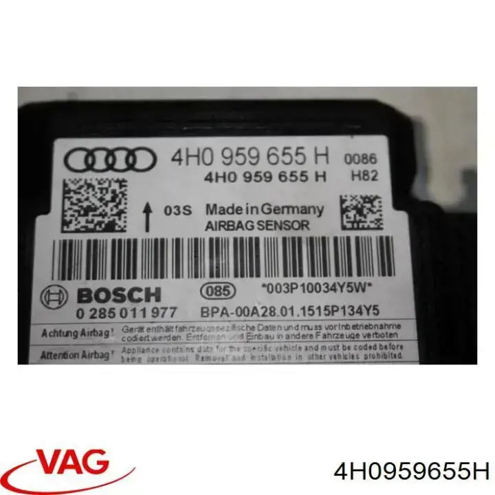 Módulo de control de airbag 4H0959655H VAG
