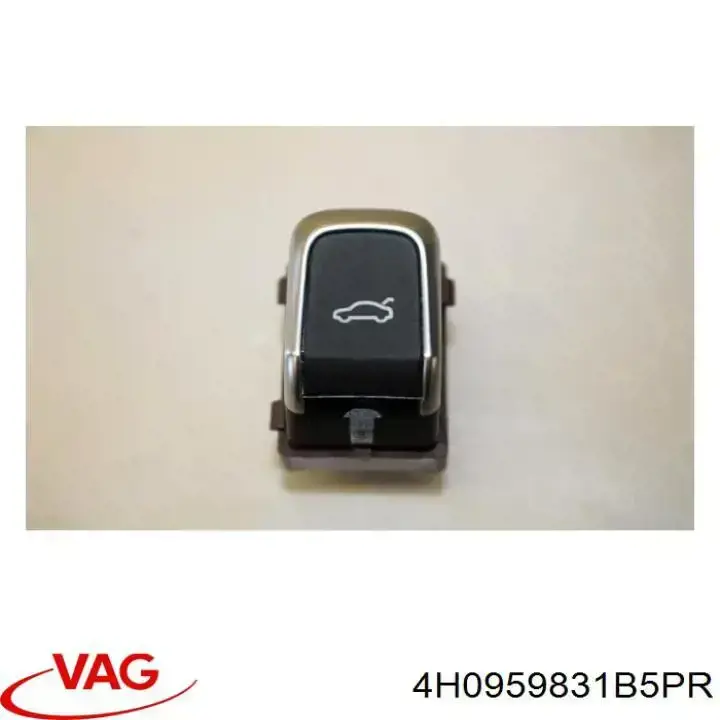 4H0959831B5PR VAG botón, interruptor, tapa de maletero.