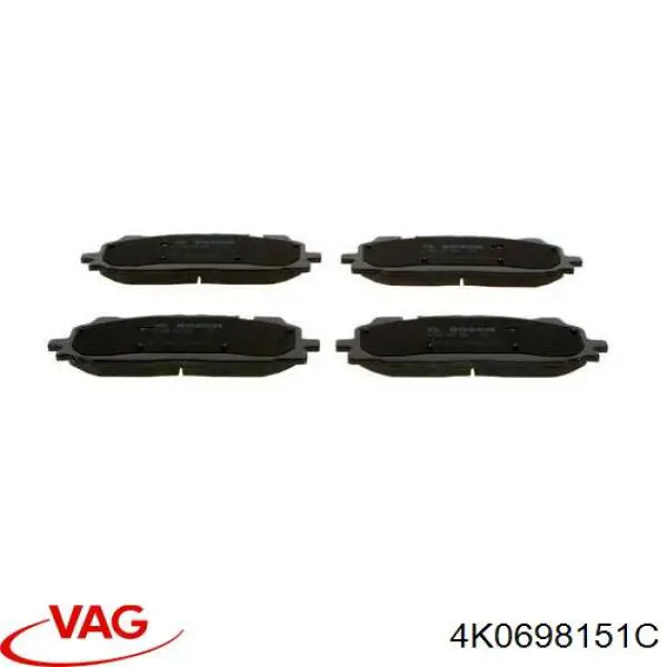 Pastillas de freno 4K0698151C VAG