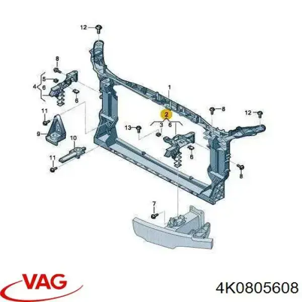 Soporte de fijación del faro delantero derecho VAG 4K0805608 precio, desde 23,71 EUR