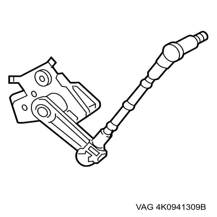 4K0941309B VAG sensor, nivel de suspensión neumática, trasero izquierdo