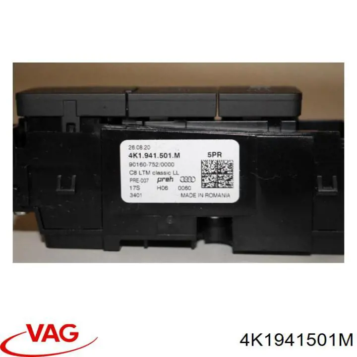 Interruptor de luces en el tablero VAG 4K1941501M precio, desde 66,34 EUR