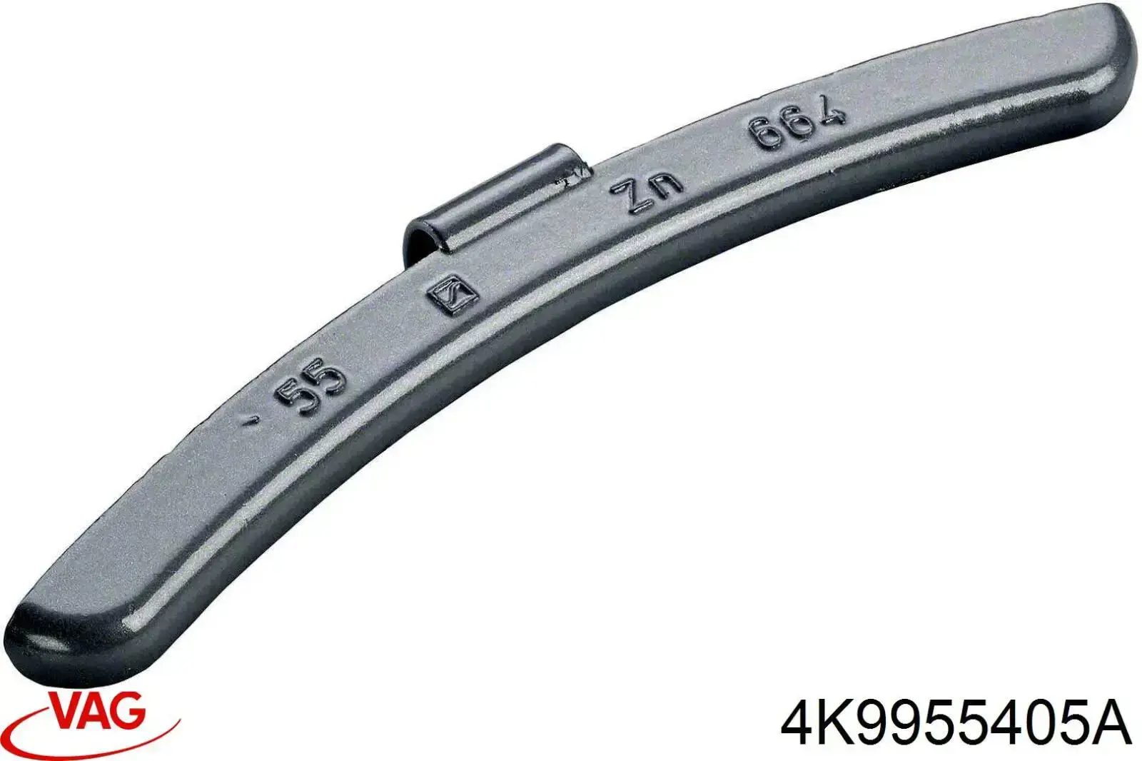 Brazo del limpiaparabrisas, trasero 4K9955405A VAG