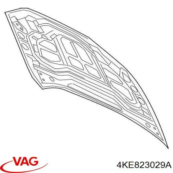 Capó del motor VAG 4KE823029A precio, desde 1502,60 EUR