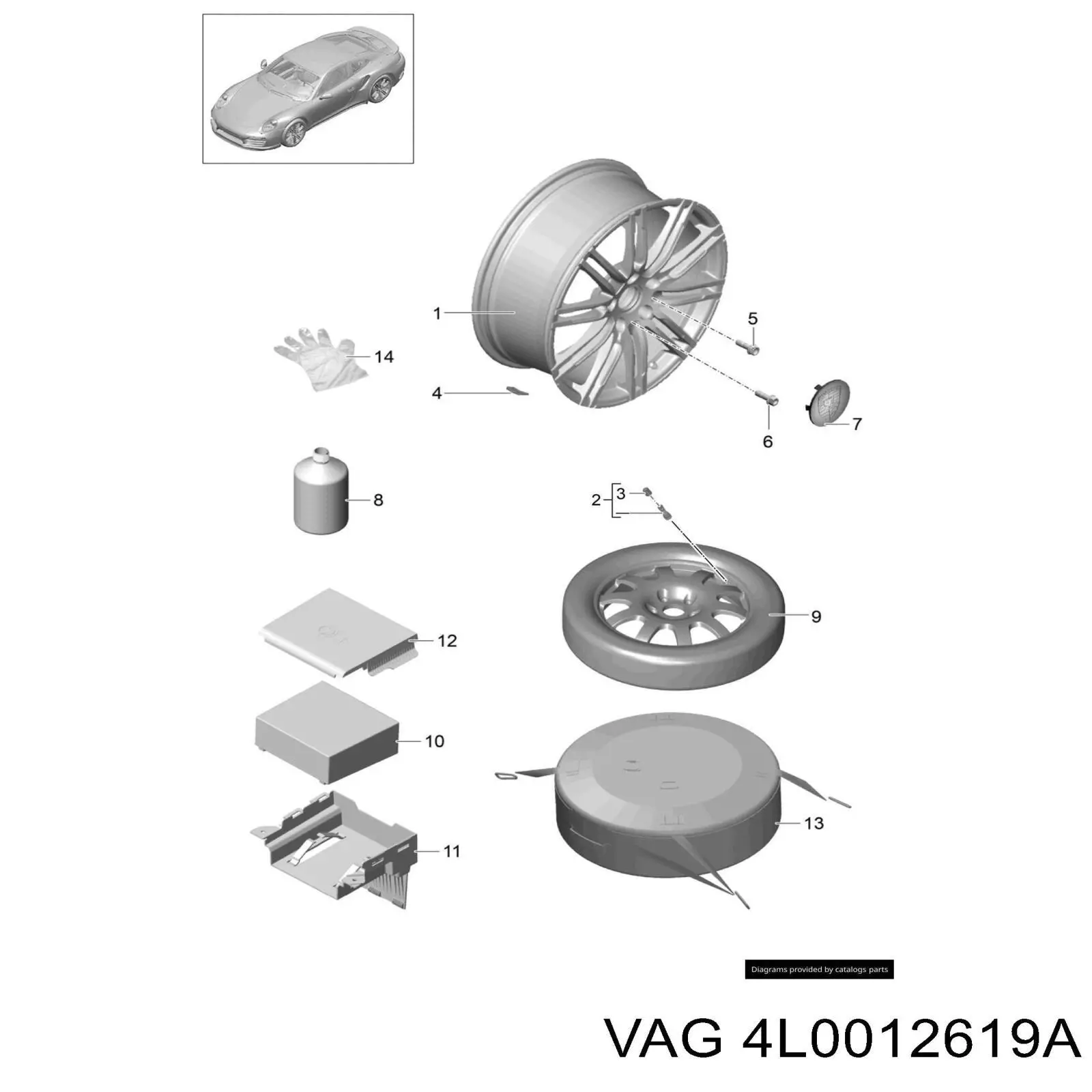 4L0012619A VAG sellador de neumáticos