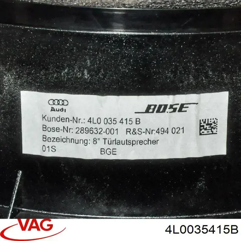 Comprar 4L0035415B VAG Altavoz de la puerta delantera
