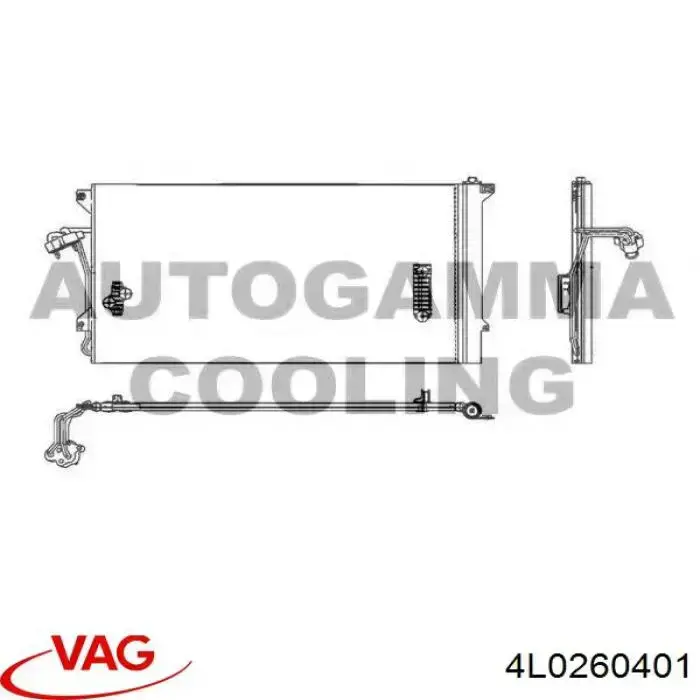 Aire acondicionado capacitor VAG 4L0260401 precio, desde 76,96 EUR