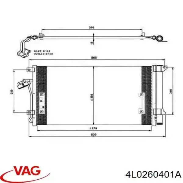 Aire acondicionado capacitor VAG 4L0260401A precio, desde 76,06 EUR
