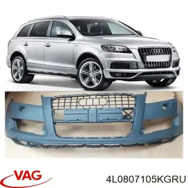 Comprar 4L0807105KGRU VAG Defensa delantera