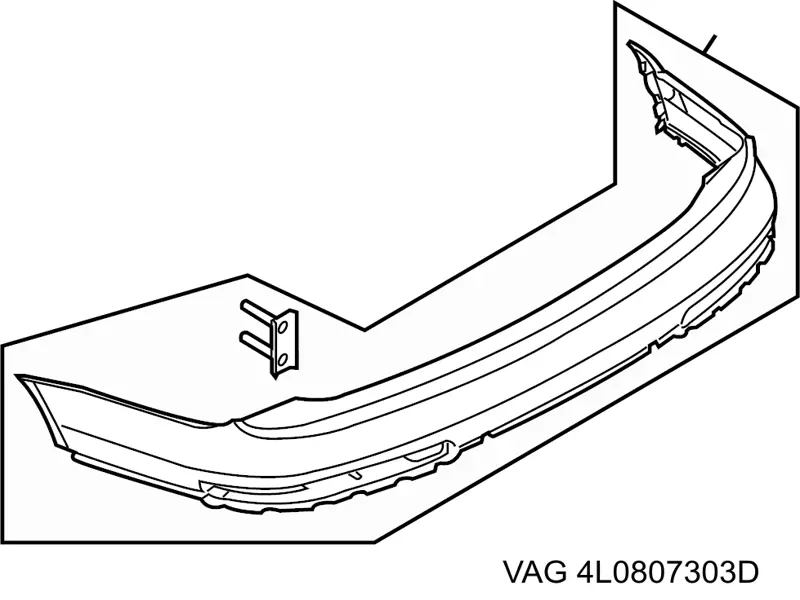 Comprar 4L0807303D VAG Parachoques trasero, parte superior