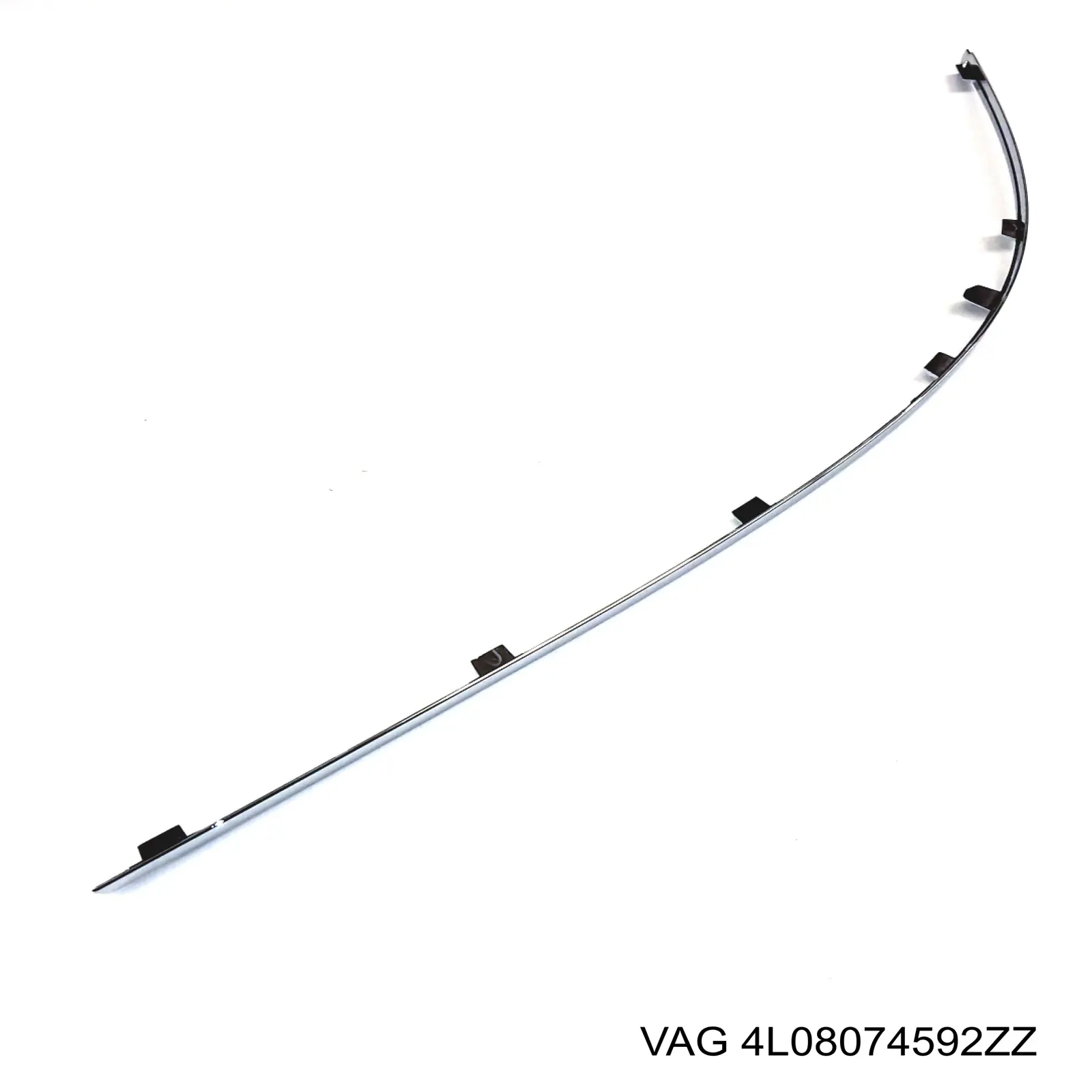 4L08074592ZZ VAG moldura de parachoques trasero izquierdo