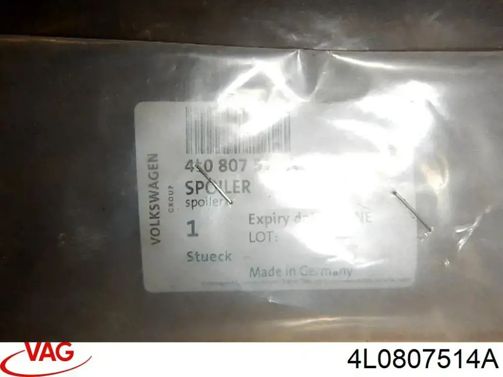 Spoiler derecho del parachoques delantero VAG 4L0807514A precio, desde 24,30 EUR