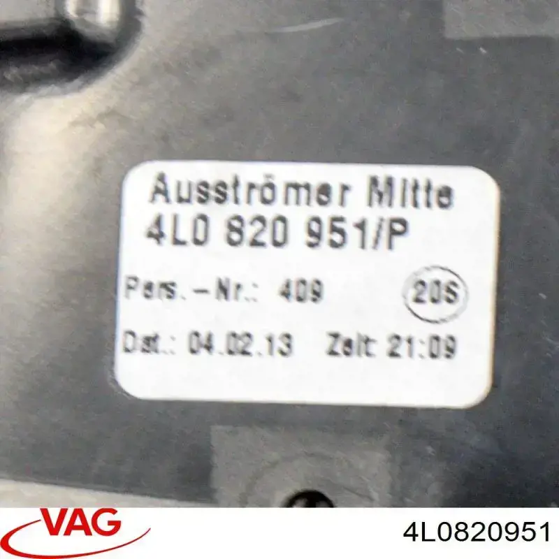 4L0820951 VAG Rejilla de ventilación de salpicadero