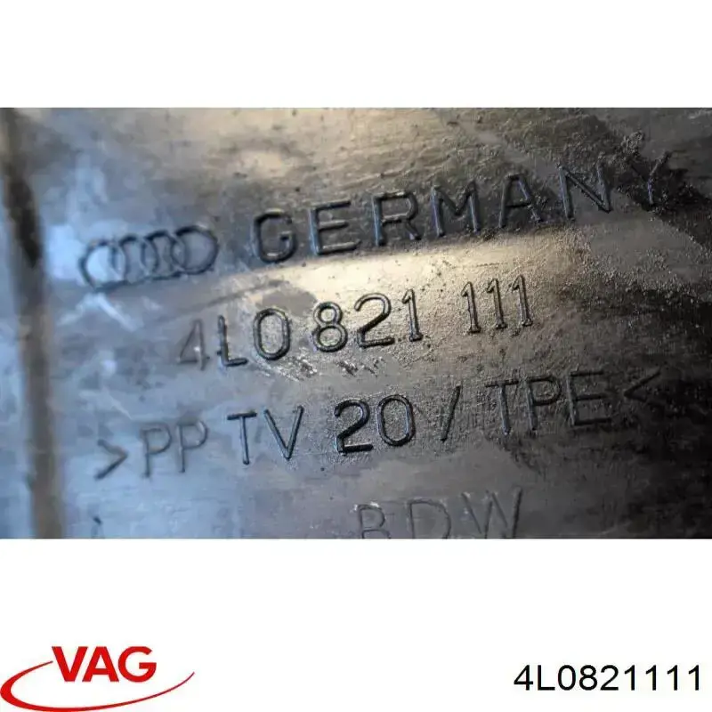 Sellado de guardabarros 4L0821111 VAG