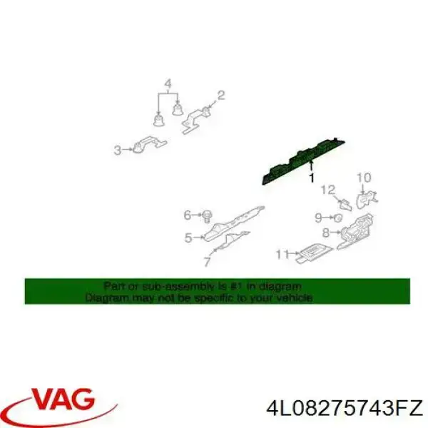 Manecilla de puerta de maletero exterior Audi A6 Allroad (4FH)