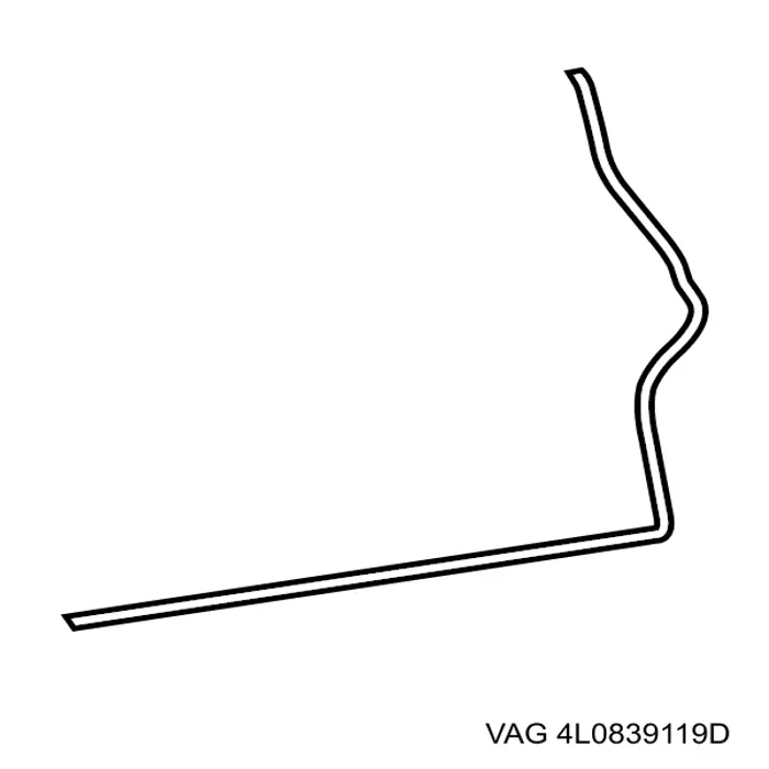 Junta de puerta trasera izquierda (en carrocería) VAG 4L0839119D