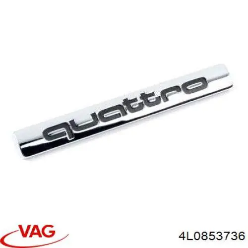 4L0853736 VAG Emblema de la parrilla del radiador